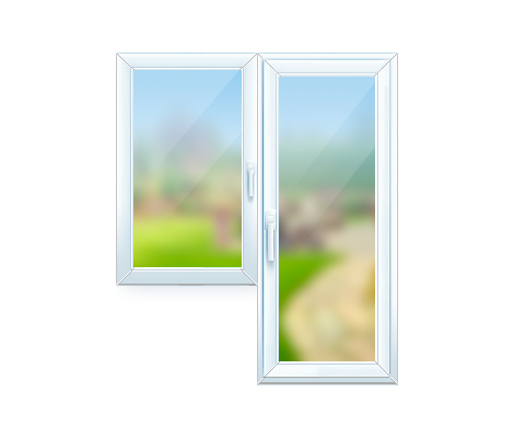 Балконный выход 1600x2200 мм 70-5 с форточкой однокамерный полностью стекло двухсторонняя ламинация