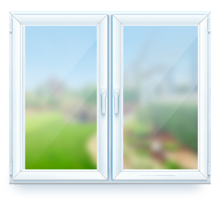 Окно ПВХ двухсекционное 1500х1500 мм 70-6 однокамерное наружная ламинация 2