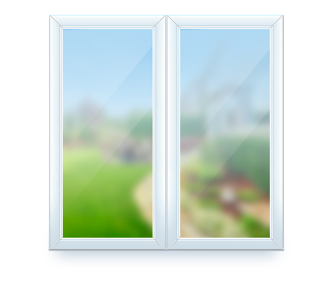 Окно ПВХ двухсекционное  1500х1500 мм 60-3 1 стекло