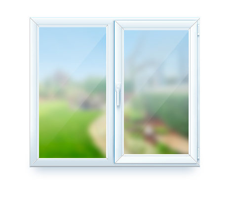 Окно ПВХ двухсекционное 1200х1500 мм 60-3 1 стекло белое